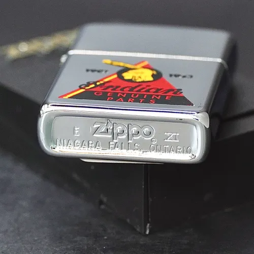 ZIPPO CANADA XƯA 1995 - HÀNG XƯA THẬP NIÊN 90s _ CHỦ ĐỀ INDIAN GENUINE PARTS
