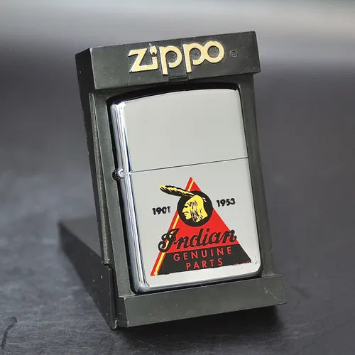 ZIPPO CANADA XƯA 1995 - HÀNG XƯA THẬP NIÊN 90s _ CHỦ ĐỀ INDIAN GENUINE PARTS