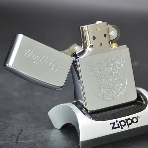 ZIPPO CANADA XƯA 1995 - HÀNG XƯA THẬP NIÊN 90s _ CHỦ ĐỀ INDIAN AUTHORIZED DEALER