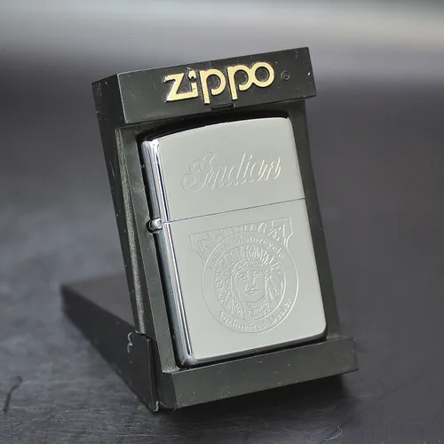 ZIPPO CANADA XƯA 1995 - HÀNG XƯA THẬP NIÊN 90s _ CHỦ ĐỀ INDIAN AUTHORIZED DEALER