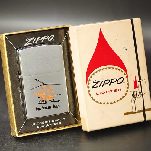 ZIPPO XƯA 1973 - HÀNG XƯA THẬP NIÊN 70s _ CHỦ ĐỀ TRỰC THĂNG FORT WOLTERS