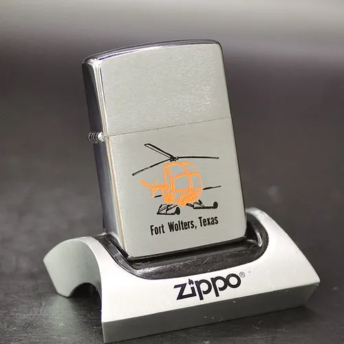 ZIPPO XƯA 1973 - HÀNG XƯA THẬP NIÊN 70s _ CHỦ ĐỀ TRỰC THĂNG FORT WOLTERS