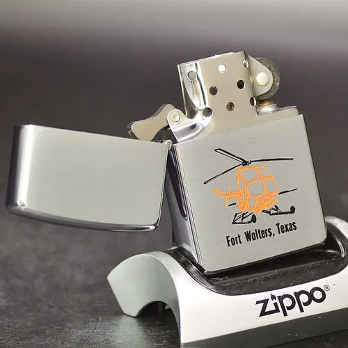 ZIPPO XƯA 1973 - HÀNG XƯA THẬP NIÊN 70s _ CHỦ ĐỀ TRỰC THĂNG FORT WOLTERS