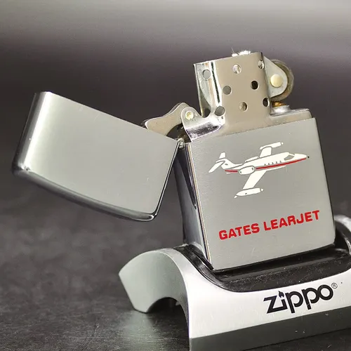ZIPPO XƯA 1977 - HÀNG XƯA THẬP NIÊN 70s _ CHỦ ĐỀ MÁY BAY GATES LEARJET