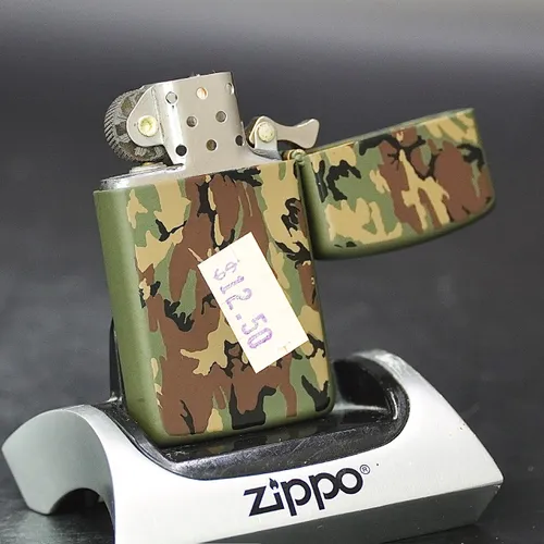 ZIPPO XƯA SLIM 32-90 - HÀNG XƯA THẬP NIÊN 90s _ CHỦ ĐỀ QUÂN SỰ