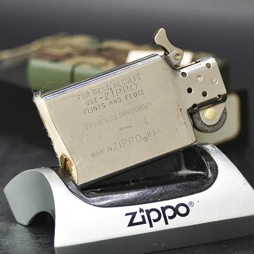 ZIPPO XƯA SLIM 32-90 - HÀNG XƯA THẬP NIÊN 90s _ CHỦ ĐỀ QUÂN SỰ