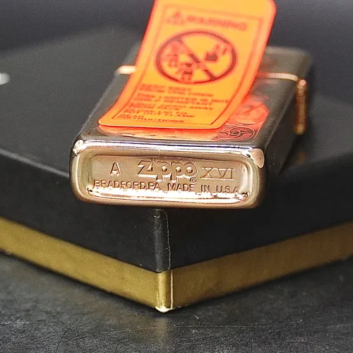 ZIPPO XƯA SLIM VÀNG HỒNG 1998 - HÀNG XƯA THẬP NIÊN 90s _ CHỦ ĐỀ HOA VĂN FLORAL