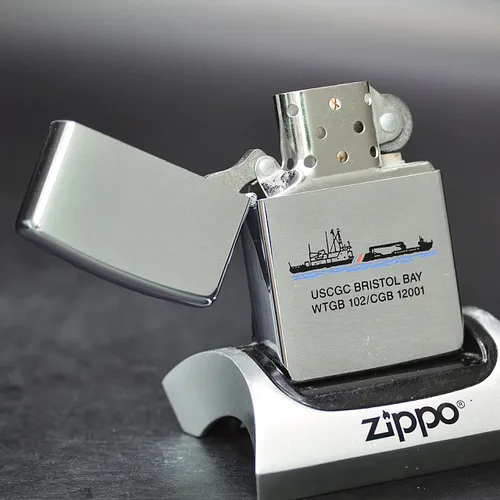 ZIPPO XƯA 1995 - HÀNG XƯA THẬP NIÊN 90s _ CHỦ ĐỀ TÀU KÉO PHÁ BĂNG HOA KỲ