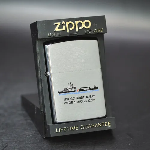 ZIPPO XƯA 1995 - HÀNG XƯA THẬP NIÊN 90s _ CHỦ ĐỀ TÀU KÉO PHÁ BĂNG HOA KỲ