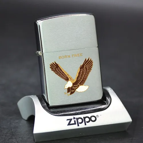 ZIPPO XƯA 1989 - HÀNG XƯA THẬP NIÊN 80s _ CHỦ ĐỀ BORN FREE