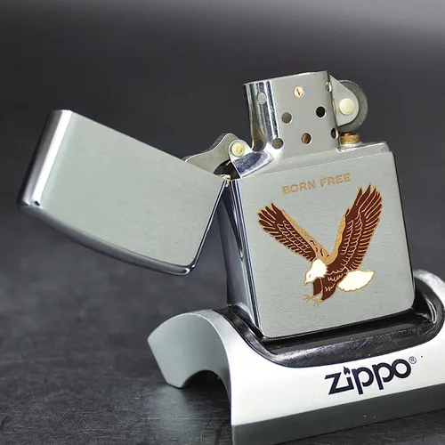 ZIPPO XƯA 1989 - HÀNG XƯA THẬP NIÊN 80s _ CHỦ ĐỀ BORN FREE