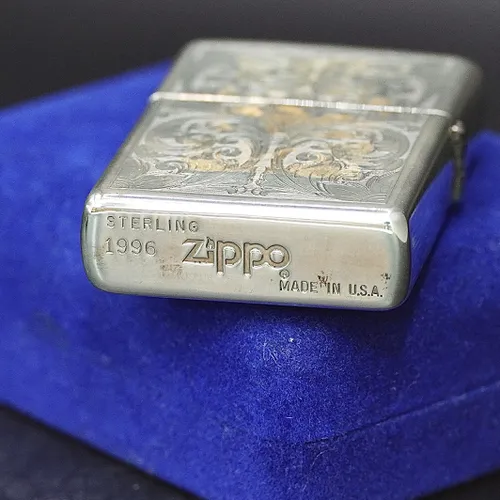 ZIPPO XƯA BẠC KHỐI 1996 - HÀNG XƯA THẬP NIÊN 90s _ CHỦ ĐỀ HOA VĂN VENETIAN