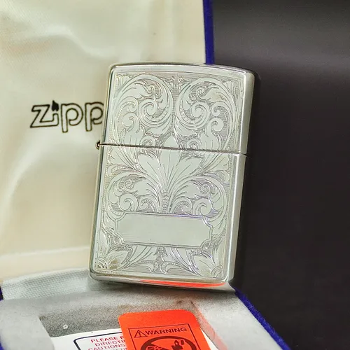 ZIPPO XƯA BẠC KHỐI 1996 - HÀNG XƯA THẬP NIÊN 90s _ CHỦ ĐỀ HOA VĂN VENETIAN