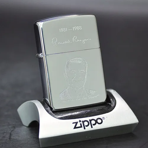 ZIPPO XƯA 1989 - HÀNG XƯA THẬP NIÊN 80s _ CHỦ ĐỀ TỔNG THỐNG RONALD REAGAN