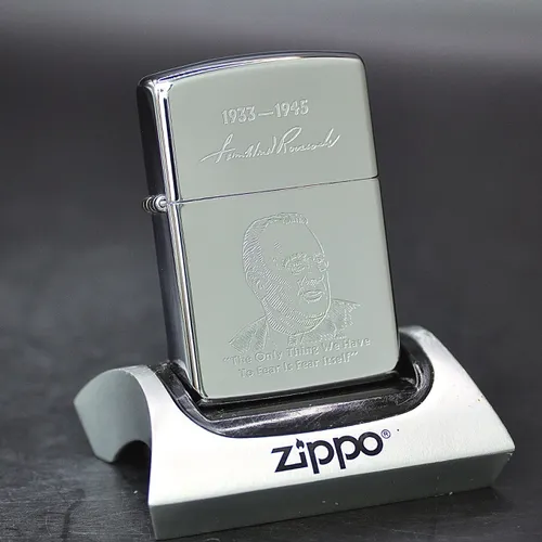 ZIPPO XƯA 1989 - HÀNG XƯA THẬP NIÊN 80s _ CHỦ ĐỀ TỔNG THỐNG ROOSEVELT