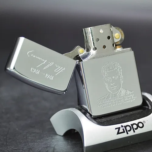 ZIPPO XƯA 1989 - HÀNG XƯA THẬP NIÊN 80s _ CHỦ ĐỀ TỔNG THỐNG KENNEDY