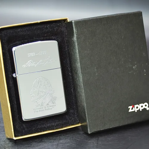 ZIPPO XƯA 1989 - HÀNG XƯA THẬP NIÊN 80s _ CHỦ ĐỀ TỔNG THỐNG WASHINGTON