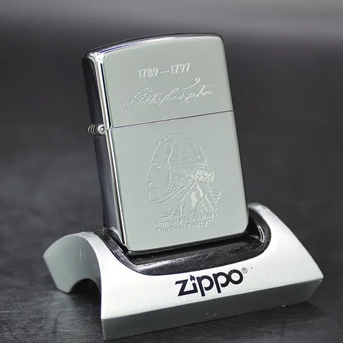 ZIPPO XƯA 1989 - HÀNG XƯA THẬP NIÊN 80s _ CHỦ ĐỀ TỔNG THỐNG WASHINGTON