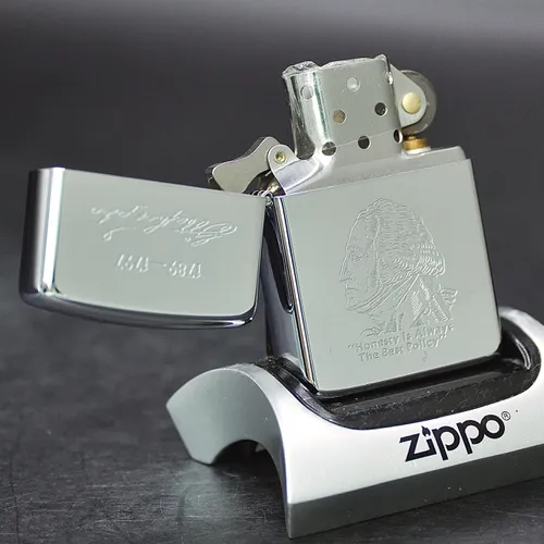 ZIPPO XƯA 1989 - HÀNG XƯA THẬP NIÊN 80s _ CHỦ ĐỀ TỔNG THỐNG WASHINGTON