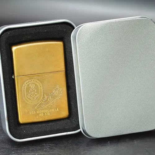 ZIPPO XƯA 1996 - HÀNG XƯA THẬP NIÊN 90s _ CHỦ ĐỀ TÀU CHIẾN MONONGAHELA A0-178
