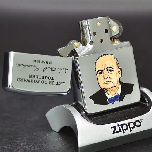 ZIPPO XƯA 1991 - HÀNG XƯA THẬP NIÊN 90s _ CHỦ ĐỀ SIR WINSTON CHURCHILL