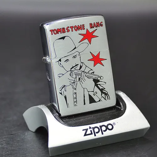 ZIPPO XƯA 1995 - HÀNG XƯA THẬP NIÊN 90s _ CHỦ ĐỀ TOMBSTONE BANG