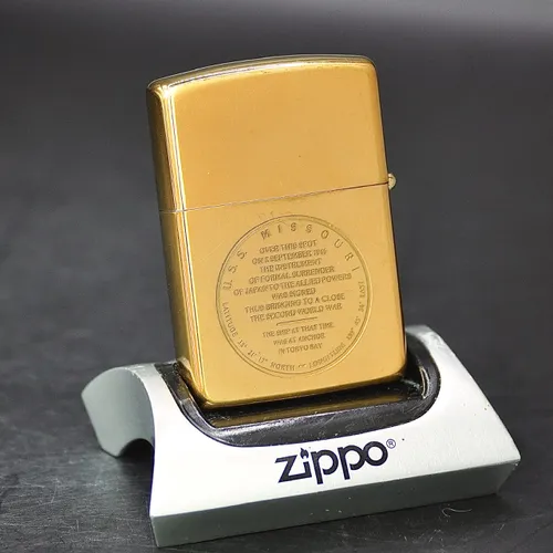 ZIPPO XƯA CHU NIÊN 32-87 - HÀNG XƯA THẬP NIÊN 80s _ CHỦ ĐỀ TÀU CHIẾN MISSOURI BB 63