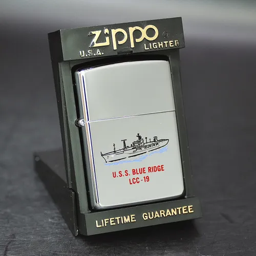 ZIPPO XƯA 1991 - HÀNG XƯA THẬP NIÊN 90s _ CHỦ ĐỀ TÀU CHIẾN BLUE RIDGE LCC-19