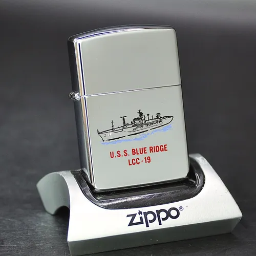 ZIPPO XƯA 1991 - HÀNG XƯA THẬP NIÊN 90s _ CHỦ ĐỀ TÀU CHIẾN BLUE RIDGE LCC-19