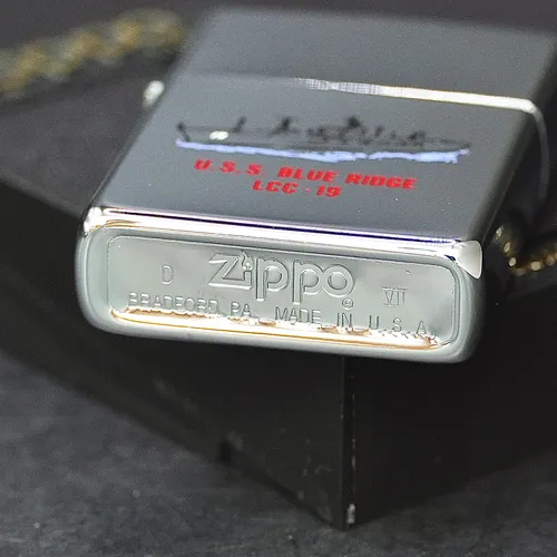 ZIPPO XƯA 1991 - HÀNG XƯA THẬP NIÊN 90s _ CHỦ ĐỀ TÀU CHIẾN BLUE RIDGE LCC-19
