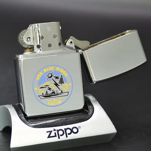 ZIPPO XƯA 1991 - HÀNG XƯA THẬP NIÊN 90s _ CHỦ ĐỀ TÀU CHIẾN BLUE RIDGE LCC-19