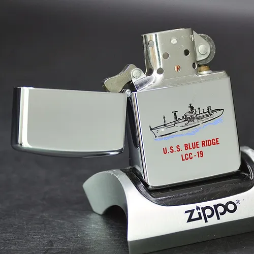 ZIPPO XƯA 1991 - HÀNG XƯA THẬP NIÊN 90s _ CHỦ ĐỀ TÀU CHIẾN BLUE RIDGE LCC-19