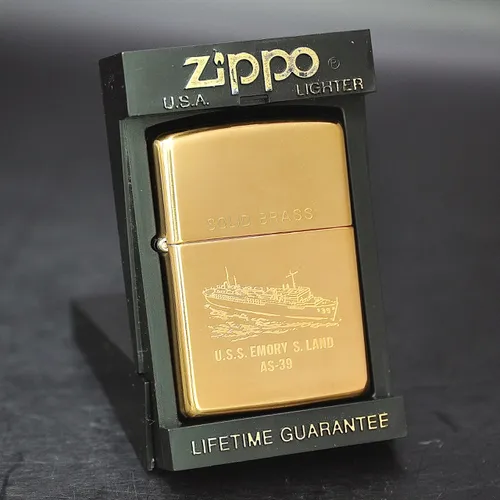 ZIPPO XƯA 1993 - HÀNG XƯA THẬP NIÊN 90s _ CHỦ ĐỀ TÀU CHIẾN EMORY S.LAND AS-39