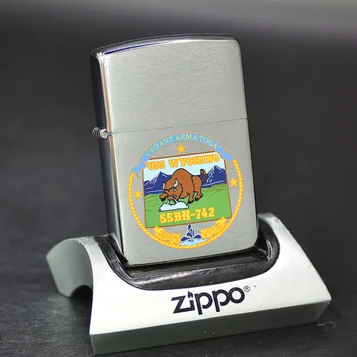 ZIPPO XƯA 1996 - HÀNG XƯA THẬP NIÊN 90s_ CHỦ ĐỀ TÀU NGẦM WYOMING SSBN-742