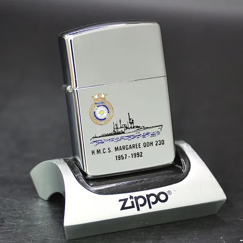 ZIPPO XƯA 1991 - HÀNG XƯA THẬP NIÊN 90s_ CHỦ ĐỀ TÀU CHIẾN MARGAREE DDH 230