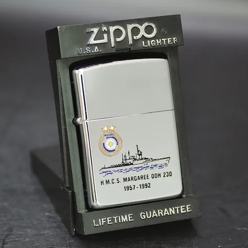 ZIPPO XƯA 1991 - HÀNG XƯA THẬP NIÊN 90s_ CHỦ ĐỀ TÀU CHIẾN MARGAREE DDH 230