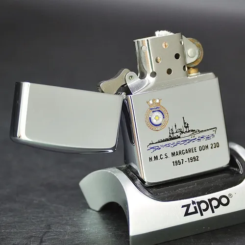 ZIPPO XƯA 1991 - HÀNG XƯA THẬP NIÊN 90s_ CHỦ ĐỀ TÀU CHIẾN MARGAREE DDH 230