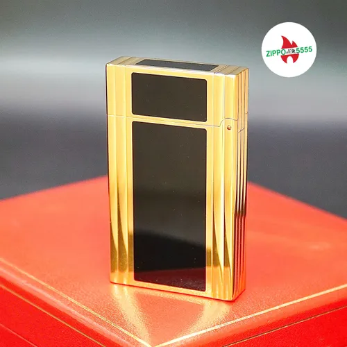 S.T. Dupont Chính Hãng Pháp Ligne 2 Men Đen Viền Vàng