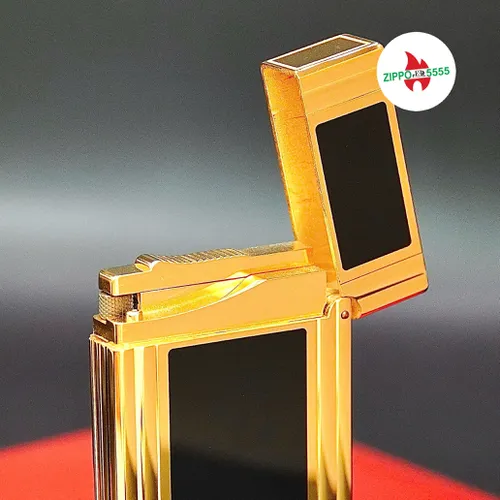 S.T. Dupont Chính Hãng Pháp Ligne 2 Men Đen Viền Vàng