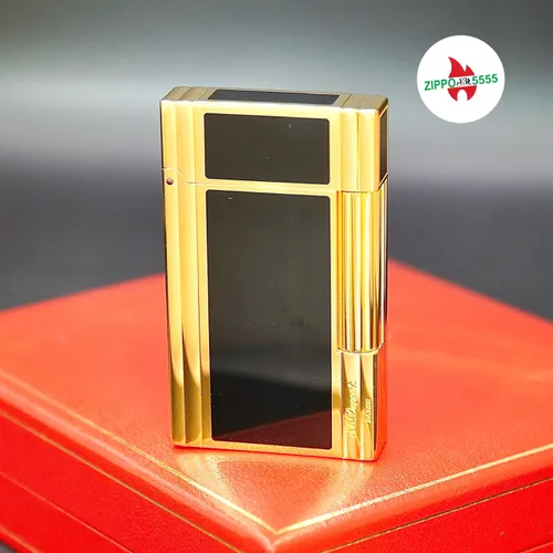 S.T. Dupont Chính Hãng Pháp Ligne 2 Men Đen Viền Vàng