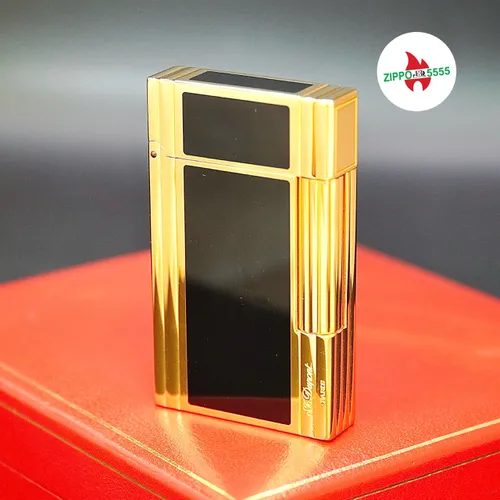 S.T. Dupont Chính Hãng Pháp Ligne 2 Men Đen Viền Vàng