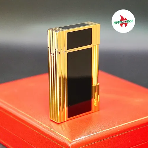 S.T. Dupont Chính Hãng Pháp Ligne 2 Men Đen Viền Vàng