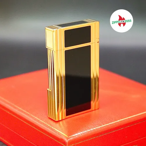 S.T. Dupont Chính Hãng Pháp Ligne 2 Men Đen Viền Vàng