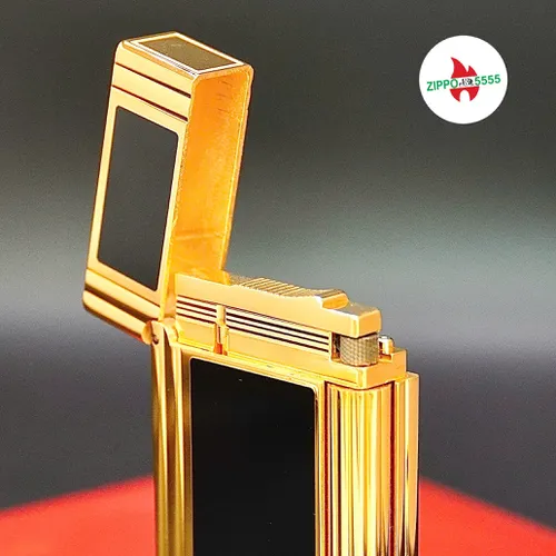 S.T. Dupont Chính Hãng Pháp Ligne 2 Men Đen Viền Vàng