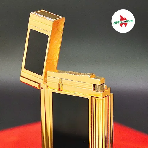 S.T. Dupont Chính Hãng Pháp Ligne 2 Men Đen Viền Vàng