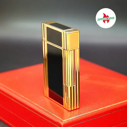 S.T. Dupont Chính Hãng Pháp Ligne 2 Men Đen Viền Vàng