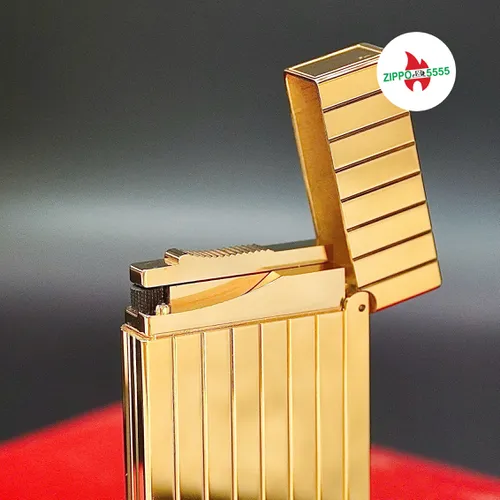 S.T. Dupont Chính Hãng Pháp Ligne 2 Form Cao Bọc Vàng Sọc Đứng