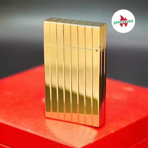 S.T. Dupont Chính Hãng Pháp Ligne 2 Form Cao Bọc Vàng Sọc Đứng