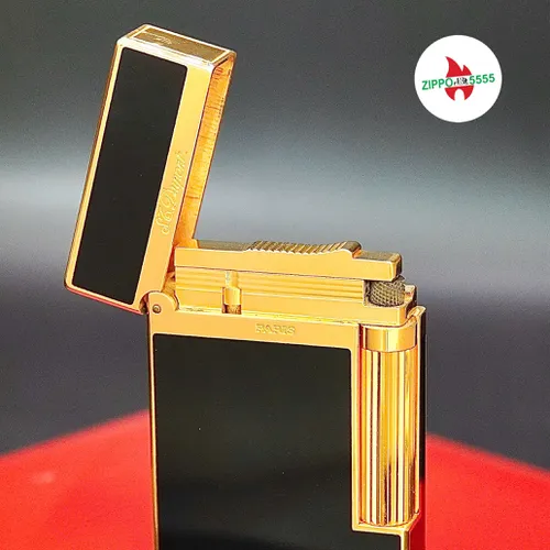 S.T. Dupont Chính Hãng Pháp Ligne 2 Full Men Đen Viền Vàng