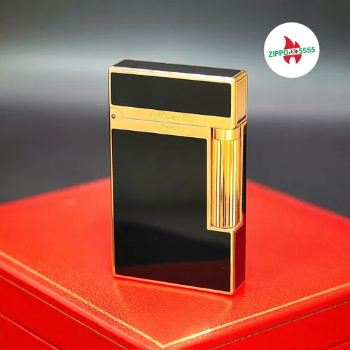 S.T. Dupont Chính Hãng Pháp Ligne 2 Full Men Đen Viền Vàng